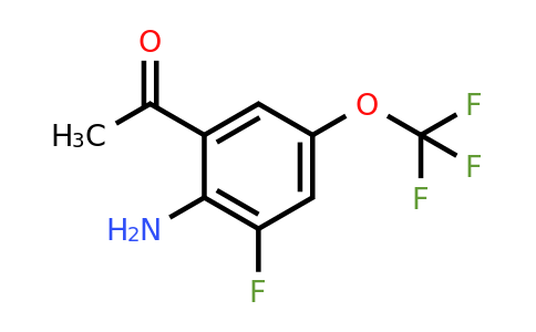 1805399-57-8 | 2'-Amino-3'-fluoro-5'-(trifluoromethoxy)acetophenone