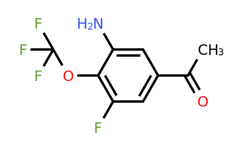 1805399-97-6 | 3'-Amino-5'-fluoro-4'-(trifluoromethoxy)acetophenone