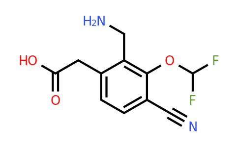 1805400-97-8 | 2-Aminomethyl-4-cyano-3-(difluoromethoxy)phenylacetic acid
