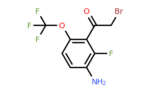 1805401-58-4 | 3'-Amino-2'-fluoro-6'-(trifluoromethoxy)phenacyl bromide