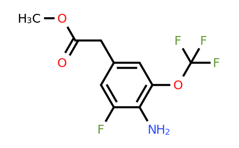 1805401-94-8 | Methyl 4-amino-3-fluoro-5-(trifluoromethoxy)phenylacetate