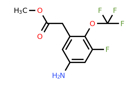 1805402-00-9 | Methyl 5-amino-3-fluoro-2-(trifluoromethoxy)phenylacetate