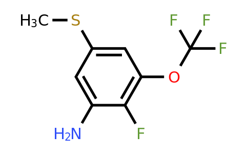 1805402-12-3 | 3-Amino-4-fluoro-5-(trifluoromethoxy)thioanisole