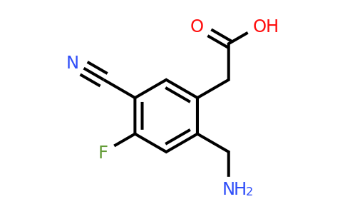 1805402-55-4 | 2-Aminomethyl-5-cyano-4-fluorophenylacetic acid