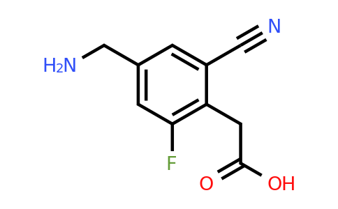 1805402-57-6 | 4-Aminomethyl-2-cyano-6-fluorophenylacetic acid