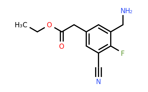 1805402-71-4 | Ethyl 3-aminomethyl-5-cyano-4-fluorophenylacetate
