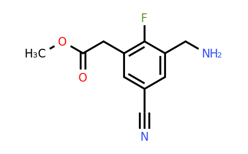 1805402-77-0 | Methyl 3-aminomethyl-5-cyano-2-fluorophenylacetate