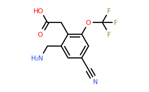 1805403-14-8 | 2-Aminomethyl-4-cyano-6-(trifluoromethoxy)phenylacetic acid