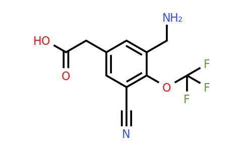 1805403-15-9 | 3-Aminomethyl-5-cyano-4-(trifluoromethoxy)phenylacetic acid