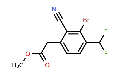 1805404-21-0 | Methyl 3-bromo-2-cyano-4-(difluoromethyl)phenylacetate