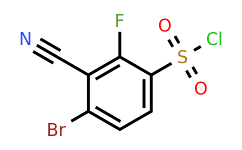 1805405-81-5 | 4-Bromo-3-cyano-2-fluorobenzenesulfonyl chloride