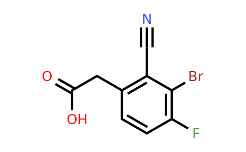 1805405-89-3 | 3-Bromo-2-cyano-4-fluorophenylacetic acid