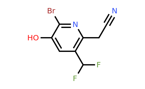 2-Bromo-5-(difluoromethyl)-3-hydroxypyridine-6-acetonitrile