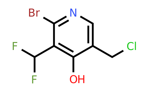 2-Bromo-5-(chloromethyl)-3-(difluoromethyl)-4-hydroxypyridine