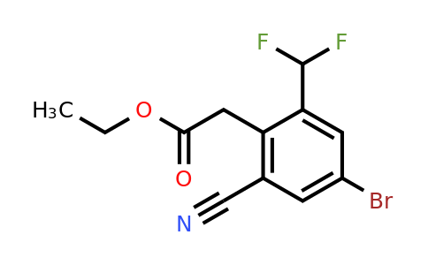 1805412-41-2 | Ethyl 4-bromo-2-cyano-6-(difluoromethyl)phenylacetate