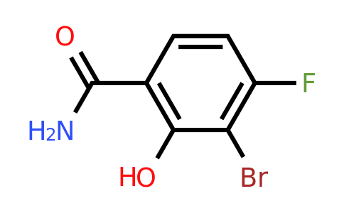 1805416-43-6 | 3-Bromo-4-fluoro-2-hydroxybenzamide