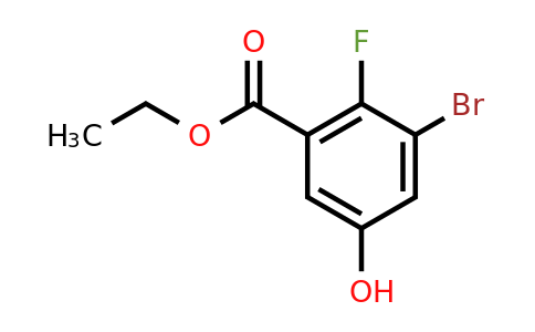 1805417-43-9 | Ethyl 3-bromo-2-fluoro-5-hydroxybenzoate
