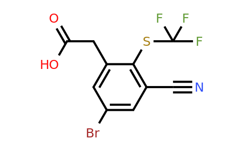 1805419-09-3 | 5-Bromo-3-cyano-2-(trifluoromethylthio)phenylacetic acid