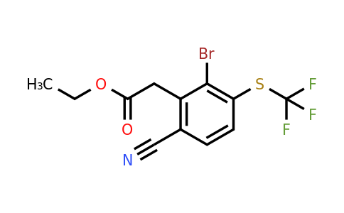 1805419-29-7 | Ethyl 2-bromo-6-cyano-3-(trifluoromethylthio)phenylacetate