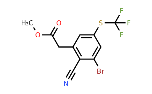 1805420-06-7 | Methyl 3-bromo-2-cyano-5-(trifluoromethylthio)phenylacetate