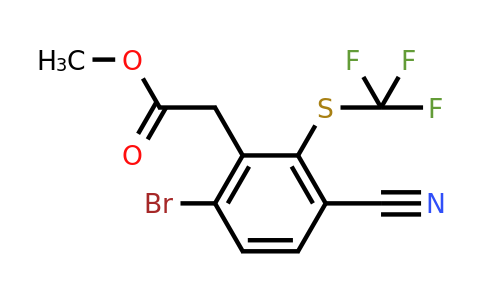 1805420-33-0 | Methyl 6-bromo-3-cyano-2-(trifluoromethylthio)phenylacetate