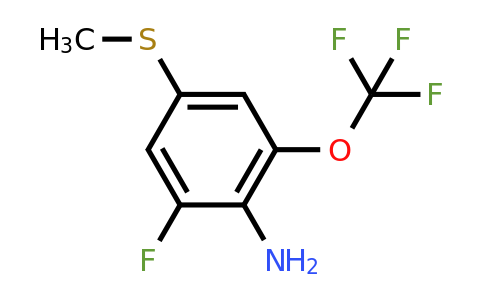 1805432-66-9 | 4-Amino-3-fluoro-5-(trifluoromethoxy)thioanisole