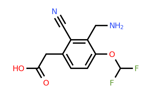 1805434-96-1 | 3-Aminomethyl-2-cyano-4-(difluoromethoxy)phenylacetic acid