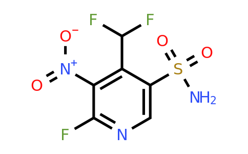 1805439-26-2 | 4-(Difluoromethyl)-6-fluoro-5-nitropyridine-3-sulfonamide