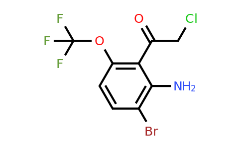 1805445-44-6 | 2'-Amino-3'-bromo-6'-(trifluoromethoxy)phenacyl chloride