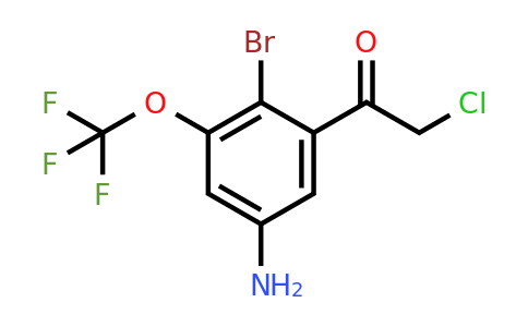 1805445-52-6 | 5'-Amino-2'-bromo-3'-(trifluoromethoxy)phenacyl chloride