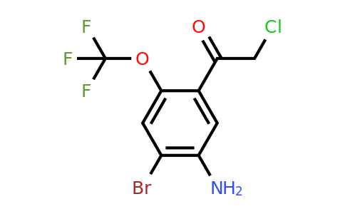 1805445-54-8 | 5'-Amino-4'-bromo-2'-(trifluoromethoxy)phenacyl chloride