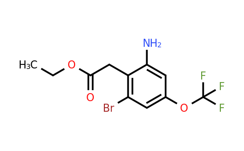 1805445-61-7 | Ethyl 2-amino-6-bromo-4-(trifluoromethoxy)phenylacetate