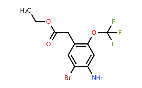 1805445-62-8 | Ethyl 4-amino-5-bromo-2-(trifluoromethoxy)phenylacetate