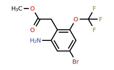 1805445-65-1 | Methyl 2-amino-4-bromo-6-(trifluoromethoxy)phenylacetate