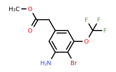 1805445-66-2 | Methyl 3-amino-4-bromo-5-(trifluoromethoxy)phenylacetate