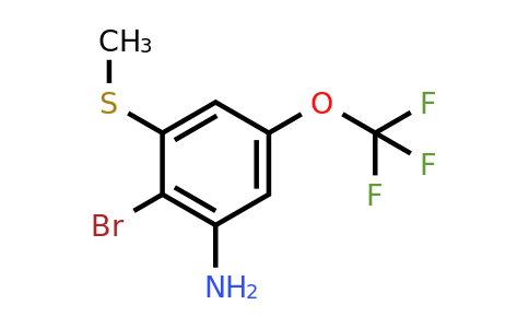 1805445-78-6 | 3-Amino-2-bromo-5-(trifluoromethoxy)thioanisole