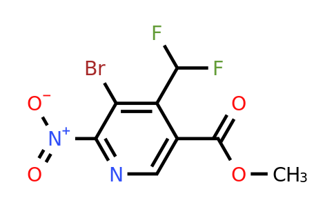 1805447-11-3 | Methyl 3-bromo-4-(difluoromethyl)-2-nitropyridine-5-carboxylate