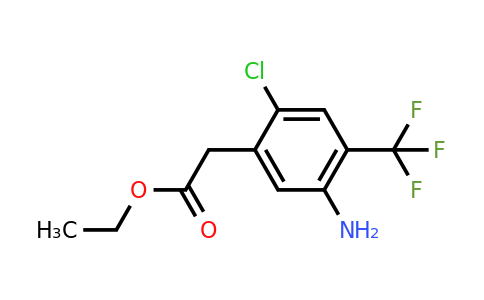 Ethyl 5-amino-2-chloro-4-(trifluoromethyl)phenylacetate