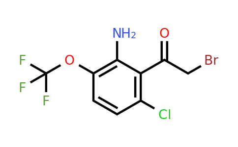 1805453-30-8 | 2'-Amino-6'-chloro-3'-(trifluoromethoxy)phenacyl bromide