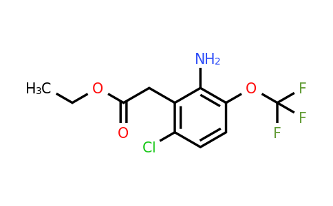 1805454-32-3 | Ethyl 2-amino-6-chloro-3-(trifluoromethoxy)phenylacetate