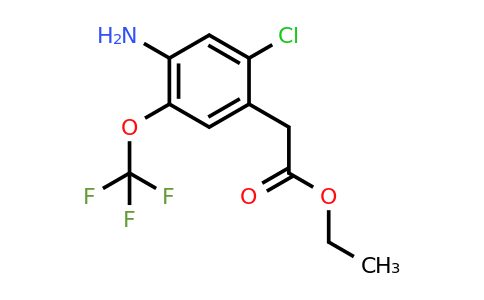 Ethyl 4-amino-2-chloro-5-(trifluoromethoxy)phenylacetate