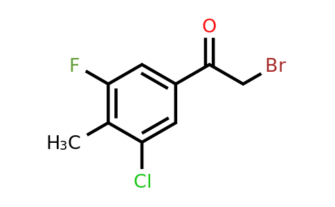 1805455-66-6 | 3'-Chloro-5'-fluoro-4'-methylphenacyl bromide