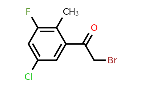 1805455-70-2 | 5'-Chloro-3'-fluoro-2'-methylphenacyl bromide