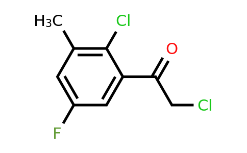 1805455-76-8 | 2'-Chloro-5'-fluoro-3'-methylphenacyl chloride