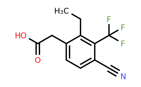 1805455-80-4 | 4-Cyano-2-ethyl-3-(trifluoromethyl)phenylacetic acid