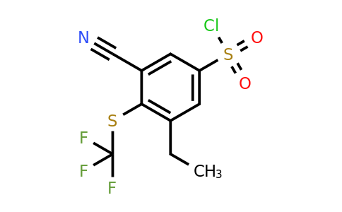 1805455-98-4 | 3-Cyano-5-ethyl-4-(trifluoromethylthio)benzenesulfonylchloride