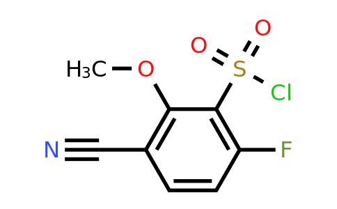 1805456-21-6 | 3-Cyano-6-fluoro-2-methoxybenzenesulfonylchloride