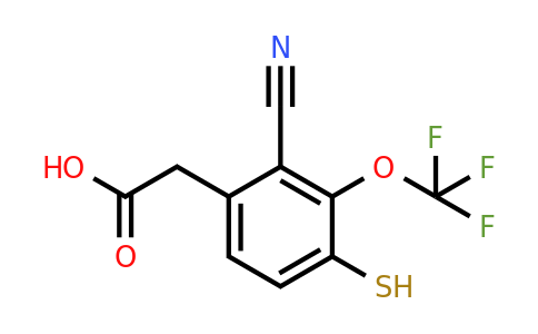 1805456-30-7 | 2-Cyano-4-mercapto-3-(trifluoromethoxy)phenylacetic acid