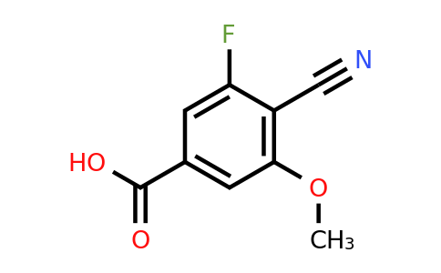 1805456-35-2 | 4-Cyano-3-fluoro-5-methoxybenzoic acid