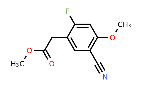 1805456-63-6 | Methyl 5-cyano-2-fluoro-4-methoxyphenylacetate